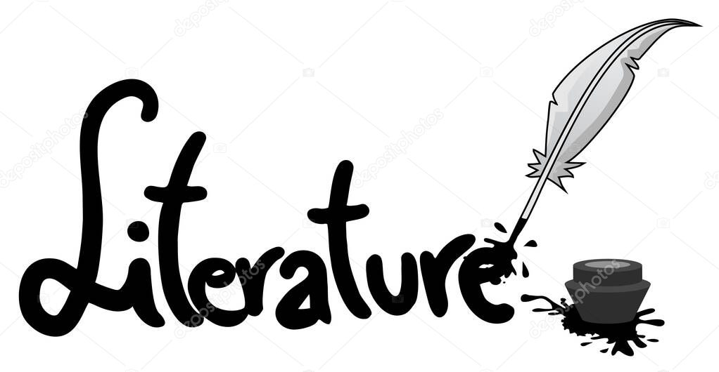 Literature icon vector illustration