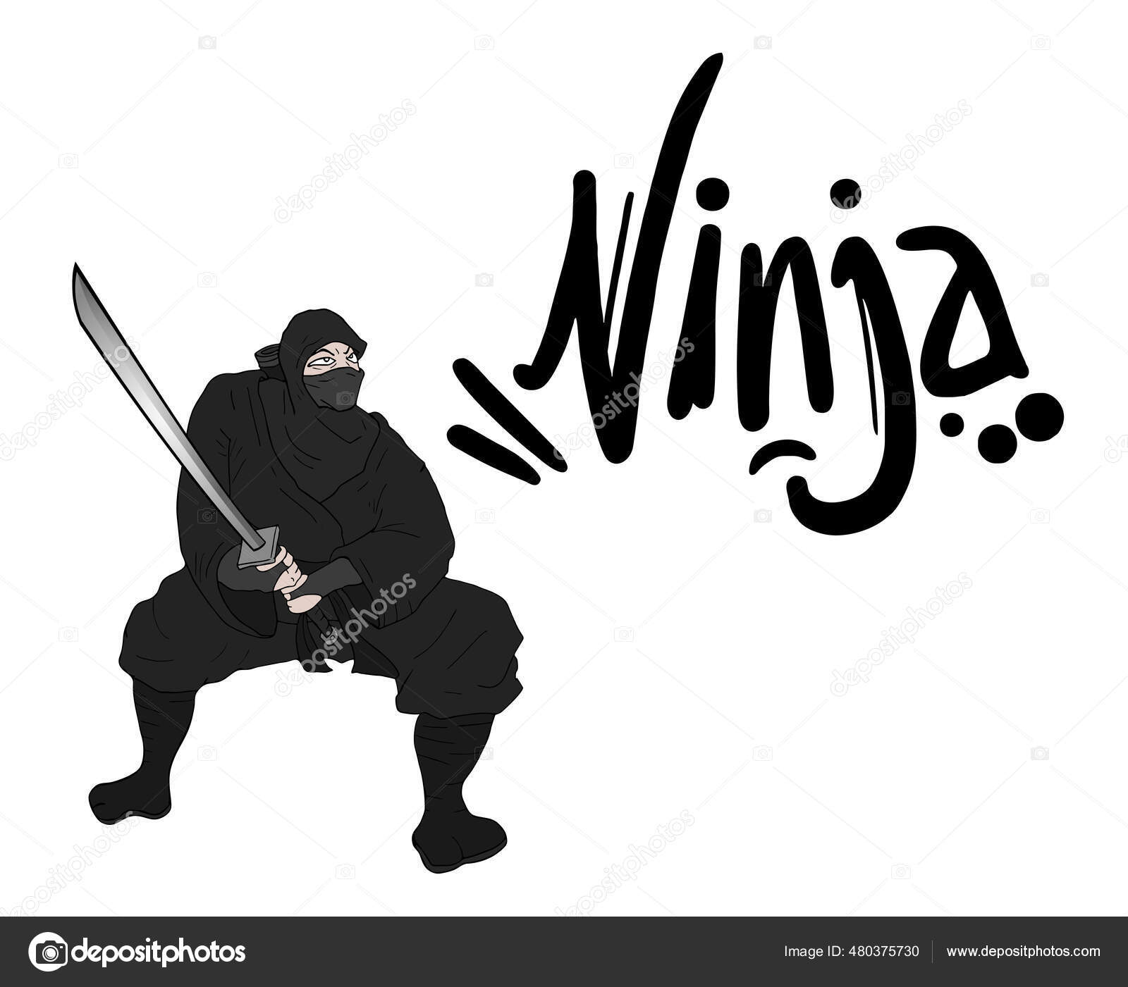 Ninja preto Fotos de Stock, Ninja preto Imagens sem royalties