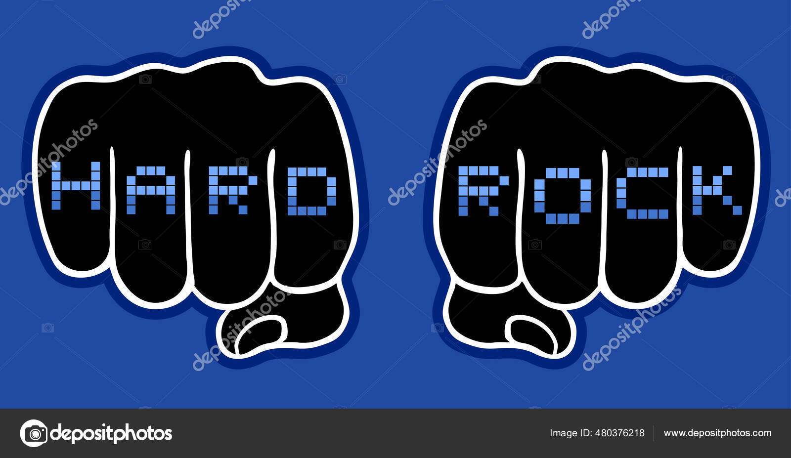 Hard Rock Vector Illustration Stock Vector by ©RATOCA 480376218