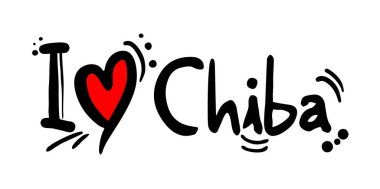 Japonya 'nın Chiba şehrinde aşk mesajı