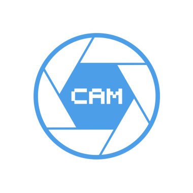 Deklanşör kamerası vektör illüstrasyonu