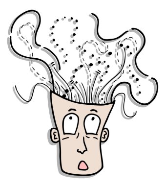 yaratıcı baş vektör illüstrasyonu