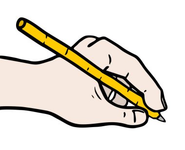 Eli kalem vektör çizim ile