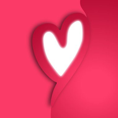 Yaratıcı kalp vektörü çizimi