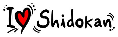 Shidokan sevgi vektör illüstrasyonu