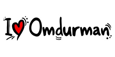 Omdurman, Sudan şehir vektör illüstrasyonu 