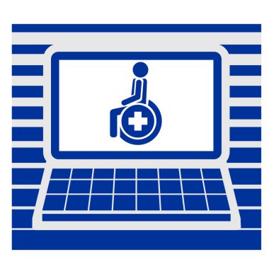 Kart ekranı tıbbi vektör çizimi