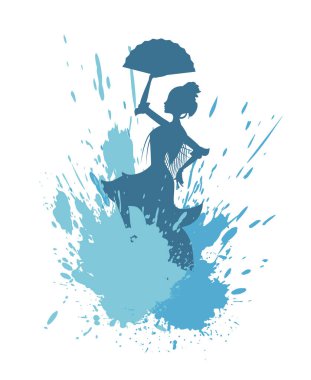 sanat dansçısı vektör illüstrasyonu