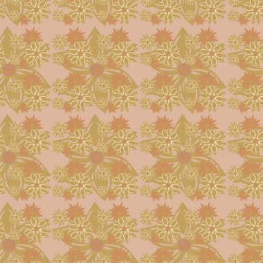 Dekoratif, pürüzsüz vektör çizimi