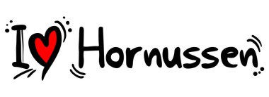 Hornussen sevgi vektör illüstrasyonu