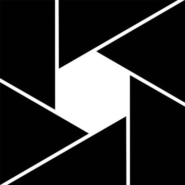 Deklanşör kamerası vektör illüstrasyonu