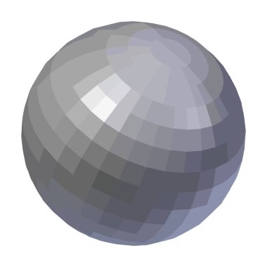 Gri top vektör illüstrasyonu 