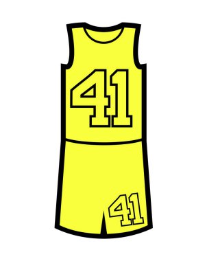 Sepet tekdüze vektör illüstrasyonu