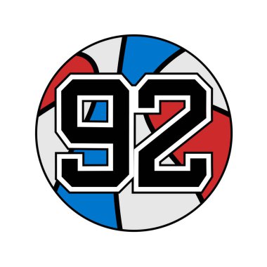 92 numaralı basketbol topu.