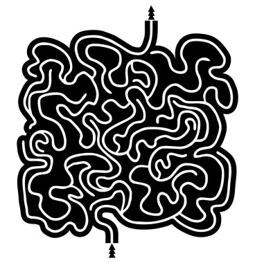 Funny maze vector illustration