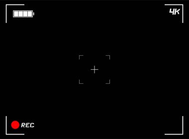 Video kamera arkaplan vektörü illüstrasyonu