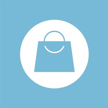 mağaza çantası ikon vektör illüstrasyonu