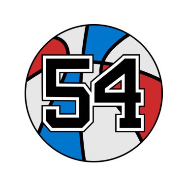 54 numaralı basketbol sembolü.