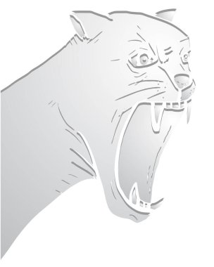 Metal panter vektör çizimi