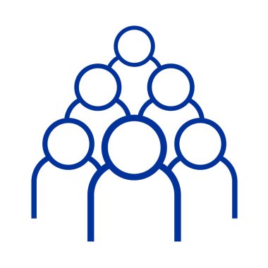 Takım çalışması sembolü vektör çizimi 