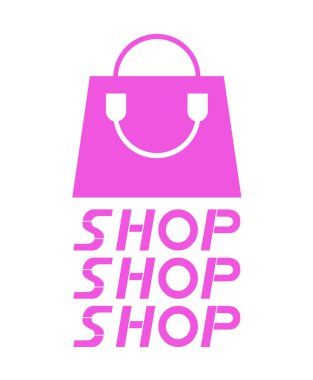 mağaza çantası ikon vektör illüstrasyonu