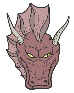 vector illustration of Dragon head