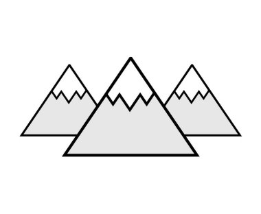 dağ ikonu vektör illüstrasyonu