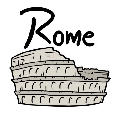 Roma Colosseum vektör illüstrasyonu