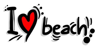 Plaj vektör illüstrasyonuna bayılırım.