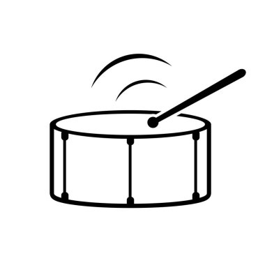 davul simgesi tasarımı vektör çizimi