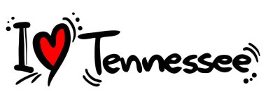 Tennessee aşk vektörü çizimi