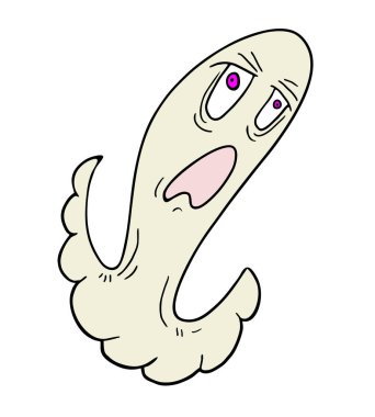 küçük hayalet vektör çizimi