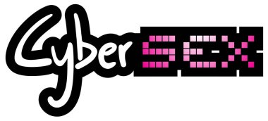 Siber seks vektörü illüstrasyonu