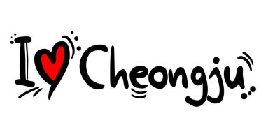 Güney Kore 'nin Cheongju şehrinden aşk mesajı.