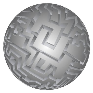 Geleceğin küresel vektör illüstrasyonu