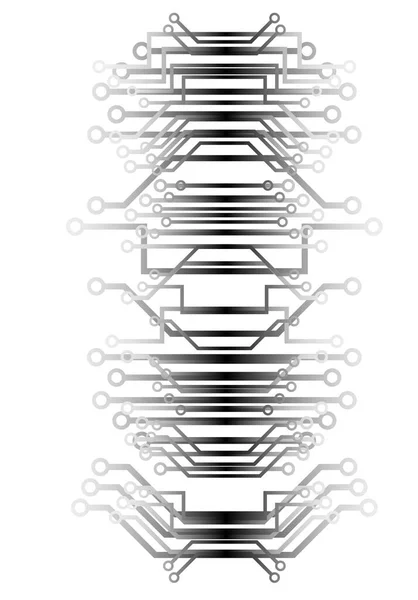 Placa Circuito Ilustração Vetorial — Vetor de Stock