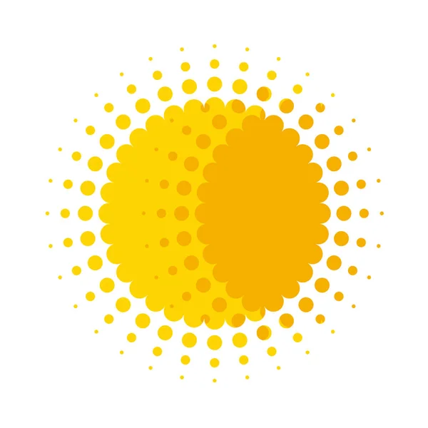 Creative Sun Icon Vector Illustration — Vetor de Stock