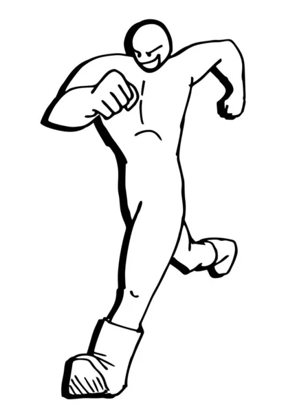 Ilustração Vetorial Running Man —  Vetores de Stock