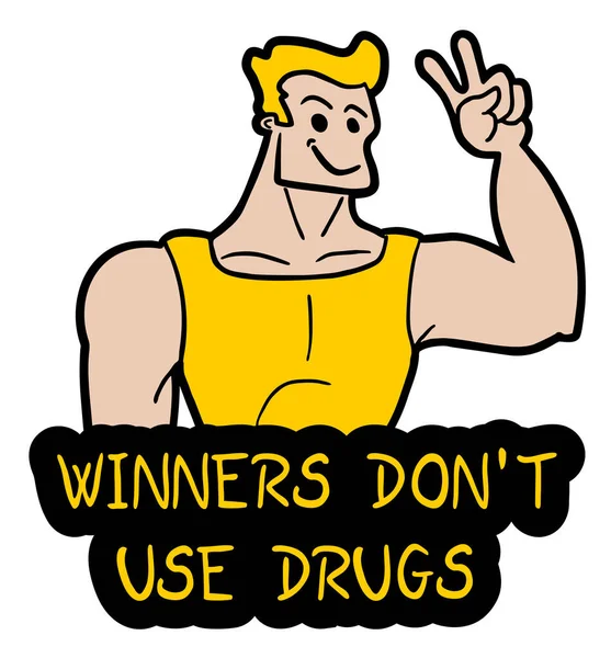 Dont Drugs Vektor Illustration — Stockvektor