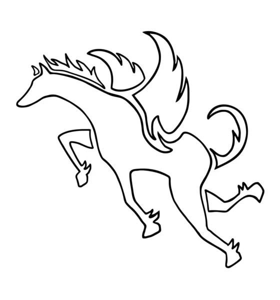 Pegaso Símbolo Vector Ilustración — Archivo Imágenes Vectoriales