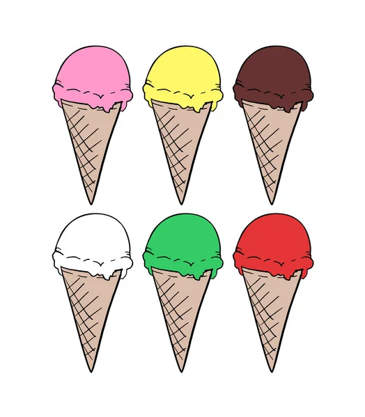 Ilustración Del Vector Helado — Vector de stock