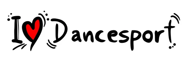 Tanzsport Liebe Vektor Illustration — Stockvektor