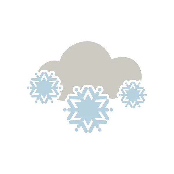 Conception Symbole Neige — Image vectorielle