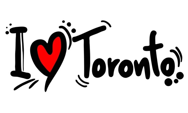 Miłość Toronto Wektor Ilustracja — Wektor stockowy