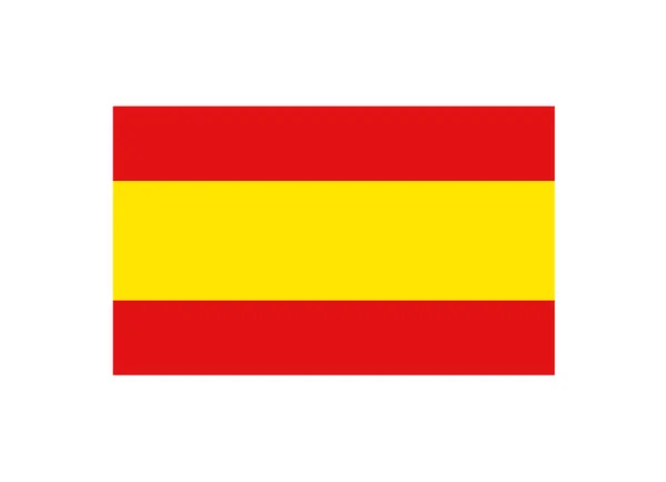 Ilustração Vetor Bandeira Espanha — Vetor de Stock