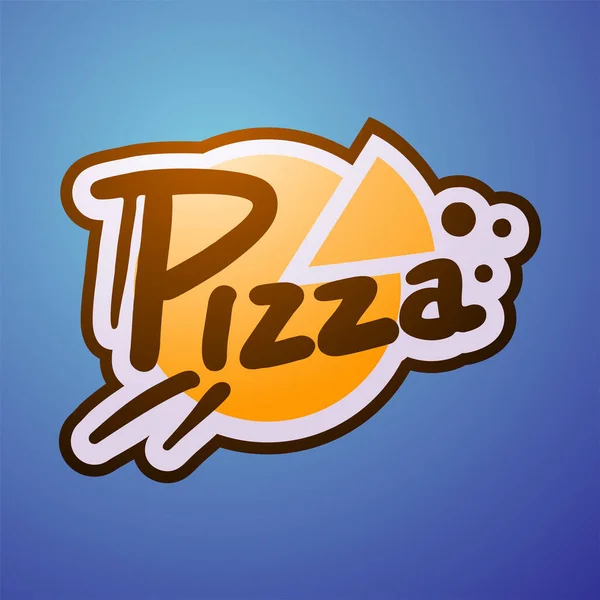 Pizza Icon Vector Illustration — Stock Vector