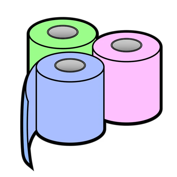 Іконки Туалетного Паперу Веб Дизайну Ізольовані Білому Тлі — стоковий вектор