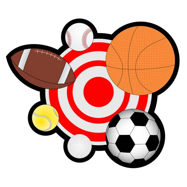 Basket Boll Och Sportutrustning Vektor Illustration — Stock vektor