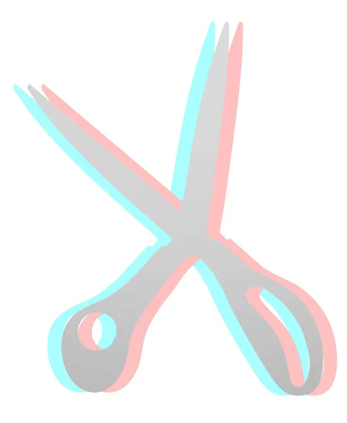 stock vector Vector illustration of scissors