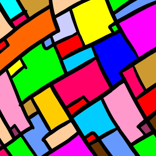 Color Mosaico Arte Fondo — Vector de stock